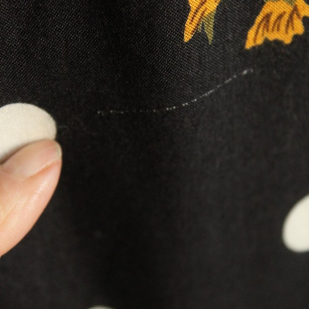 Vintage 1980s 1990s Skirt, Norton McNaughton Petites Polka Dot and Floral - Picture 12 of 12
